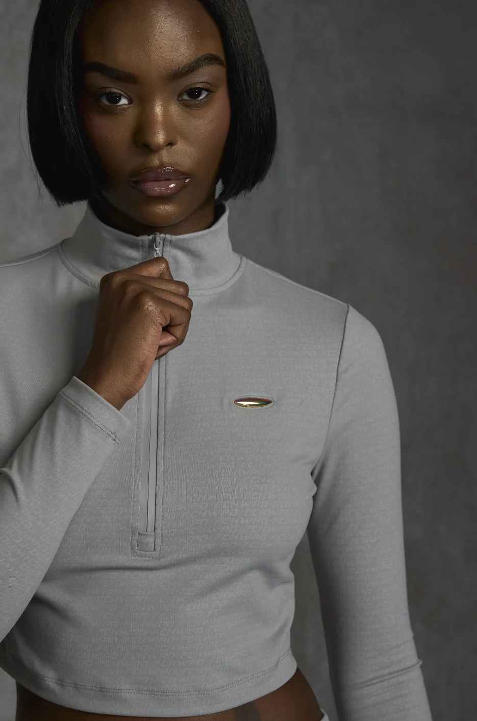 FCHWPO COMMANDER MONO MANTRA HALF ZIP - Grey Nebula